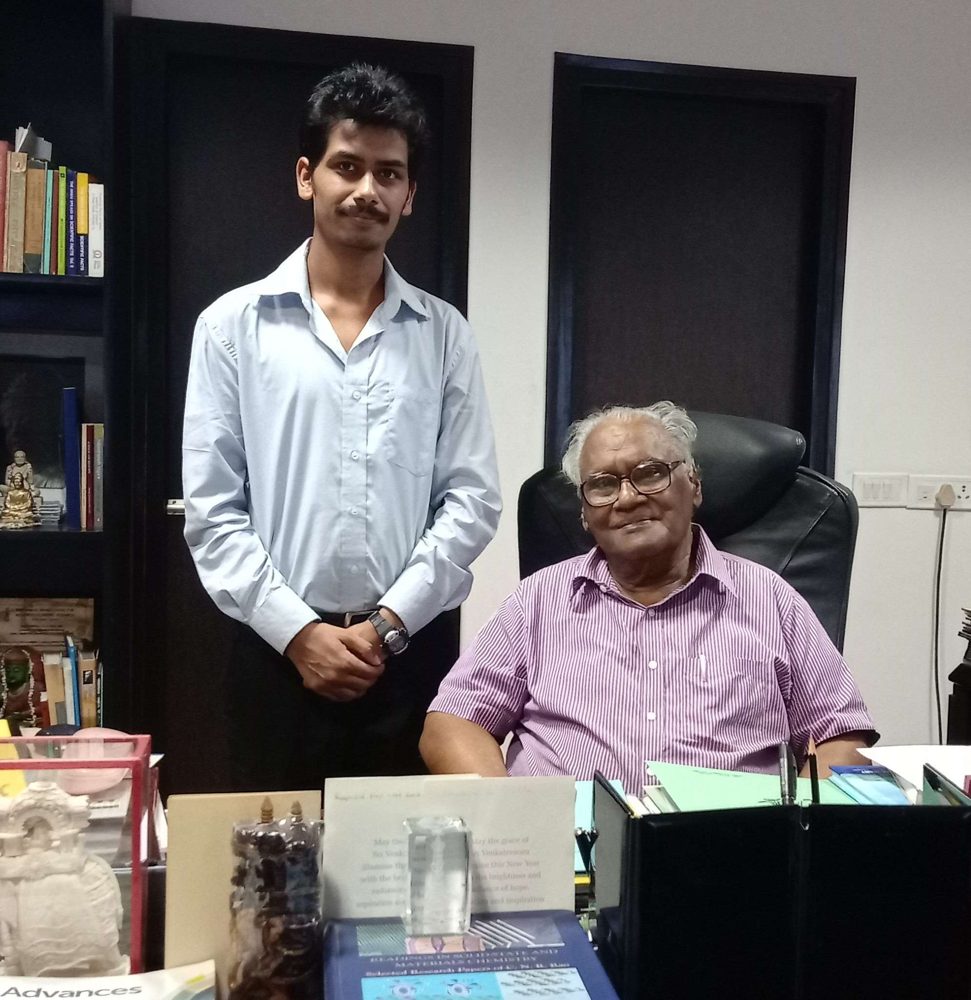 First meeting with Prof. C. N. R. Rao in 2019