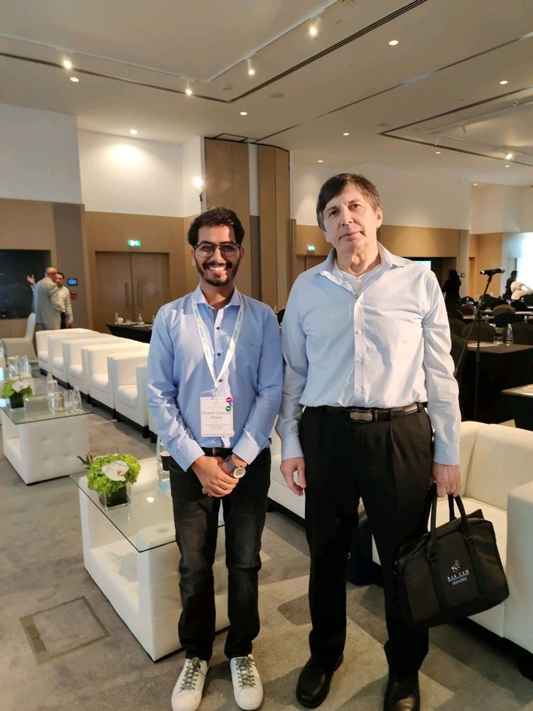 With Prof. Andre Geim at the International Workshop on Advanced Materials