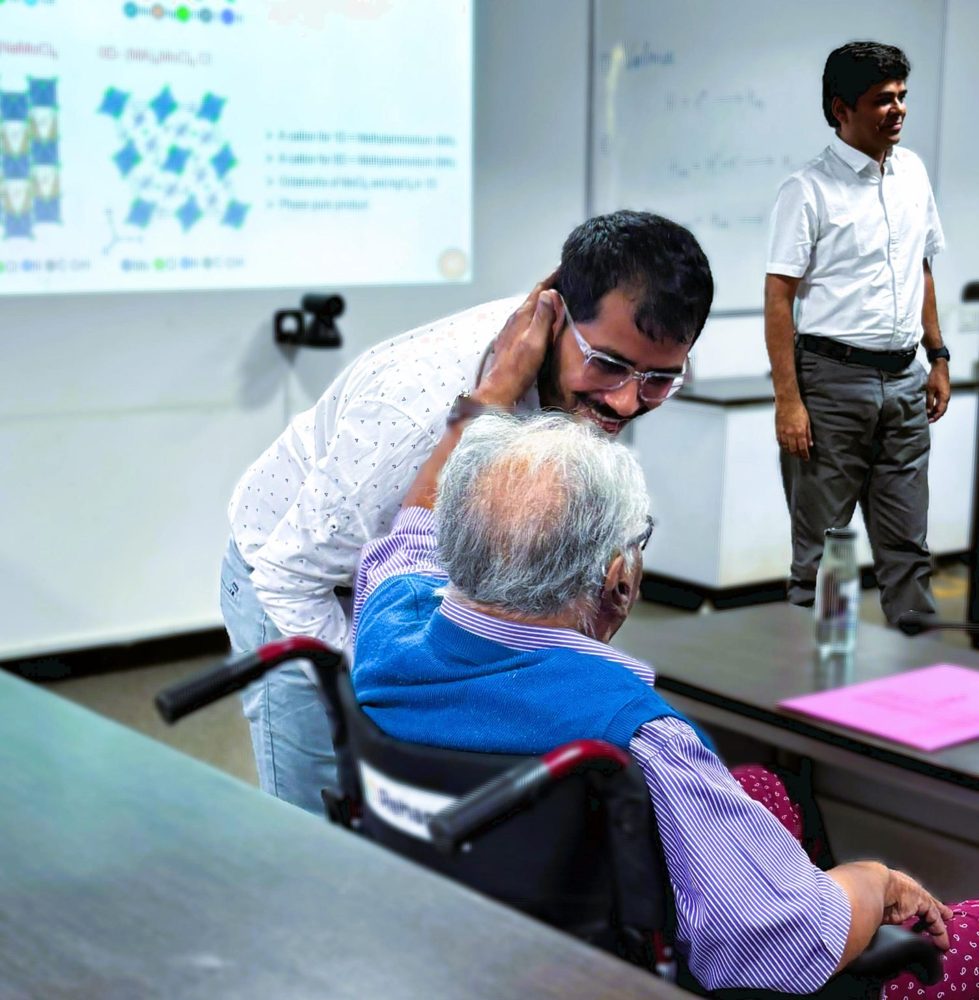 After PhD defense with Prof. C. N. R. Rao